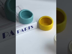 Tigela de comida para animais de estimação pequenos, estilo simples, tigela de água de cerâmica, tigela de comida para hamster, caixa de comida anti-respingo